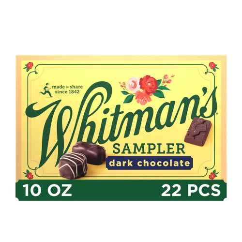 Russell Stover Chocolates Whitman's Sampler Assorted Dark Chocolates, 10 oz.