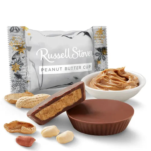Russell Stover Chocolates Milk Chocolate Peanut Butter Cups in Winter Wrap, 24 oz.