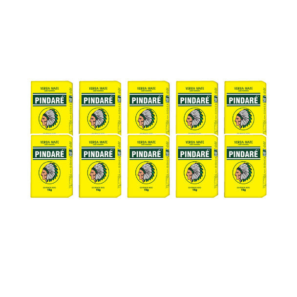 Pampa Direct Pindare Premium Yerba Mate Fine Grind Uruguayan Style Padrón Uruguayo, 1 kg / 2.2 lb (pack of 10)