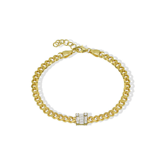 ARGENTO VIVO THE CURB CHAIN PAOLA BRACELET