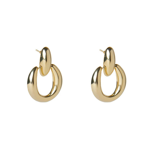 ARGENTO VIVO THE HOLLOW DOOR KNOCKER HOOP