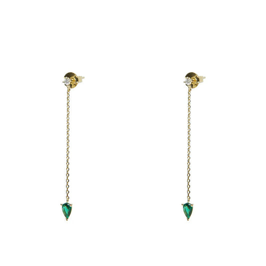 ARGENTO VIVO THE LINEAR CZ DROP EARRING