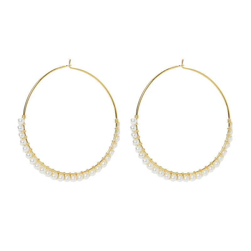 ARGENTO VIVO THE ROSALIE BEADED HOOP
