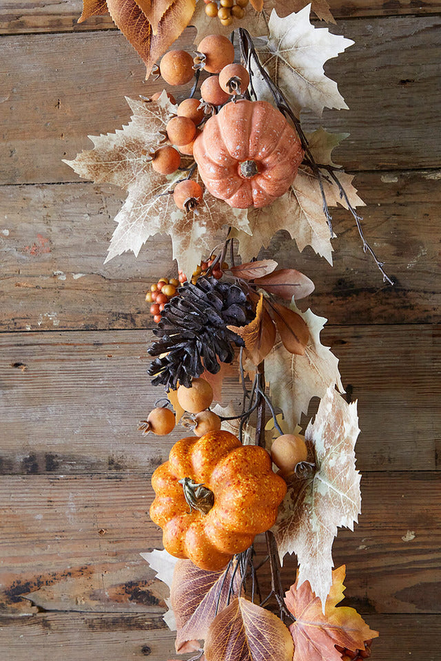 Decorator's Warehouse 6’ Pumpkin & Berries Garland