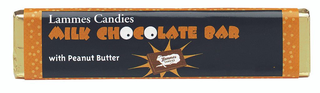 Lammes Candies Peanut Butter Chocolate Bars - Case of 40
