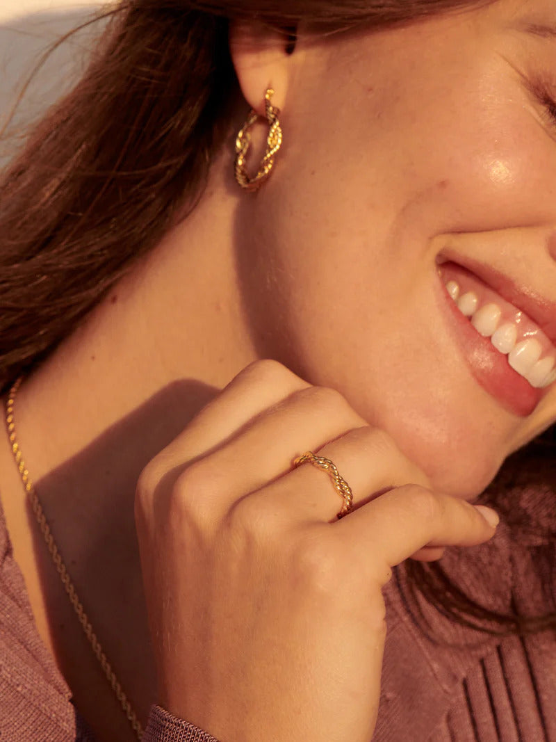ARGENTO VIVO THE TEXTURED ROPE EARRINGS (EMILY DIDONATO X ARGENTO VIVO)