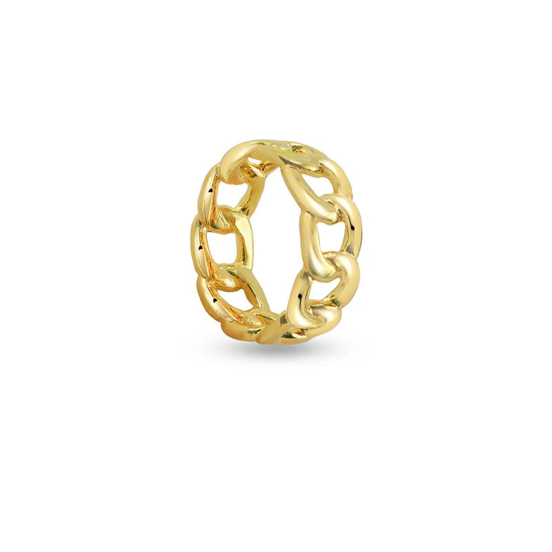 ARGENTO VIVO THE WIDE CHAIN RING