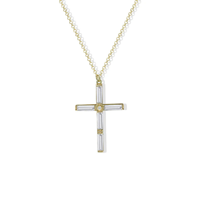 ARGENTO VIVO THE CELIA CROSS NECKLACE