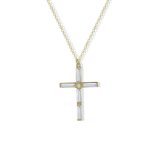 ARGENTO VIVO THE CELIA CROSS NECKLACE