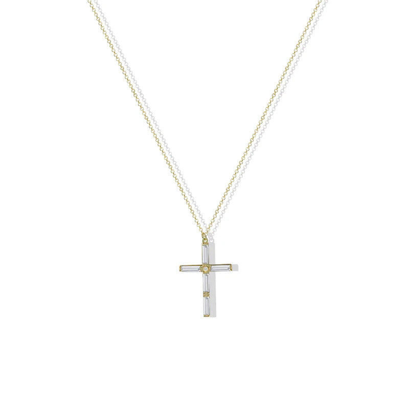 ARGENTO VIVO THE CELIA CROSS NECKLACE