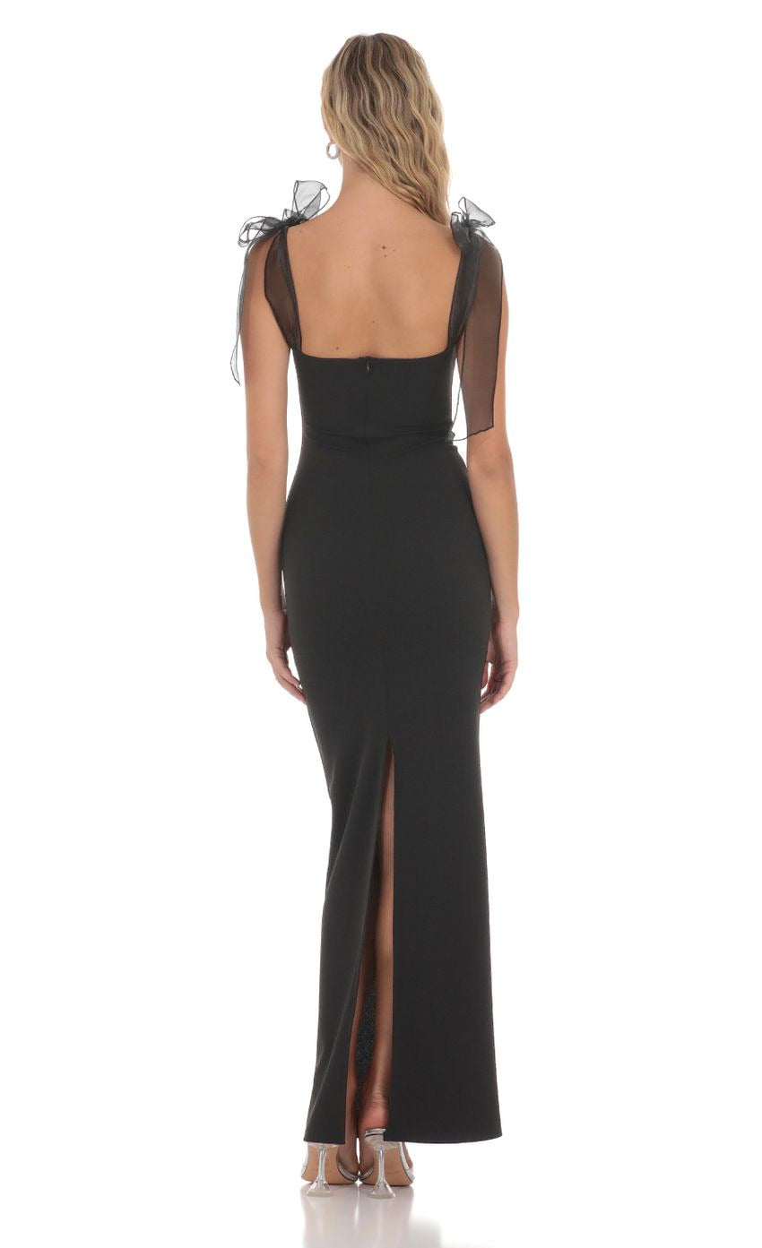 Lucy in the Sky Shoulder Ties Maxi Dress
