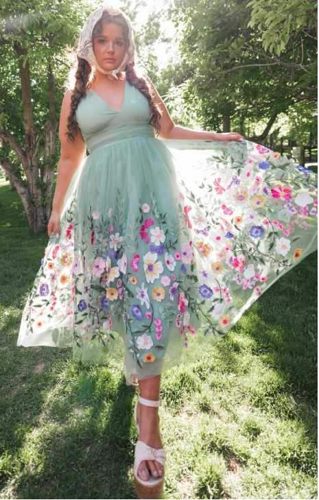 JessaKae Bouquet Dress - Green