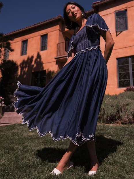 JessaKae Helen Dress - Navy