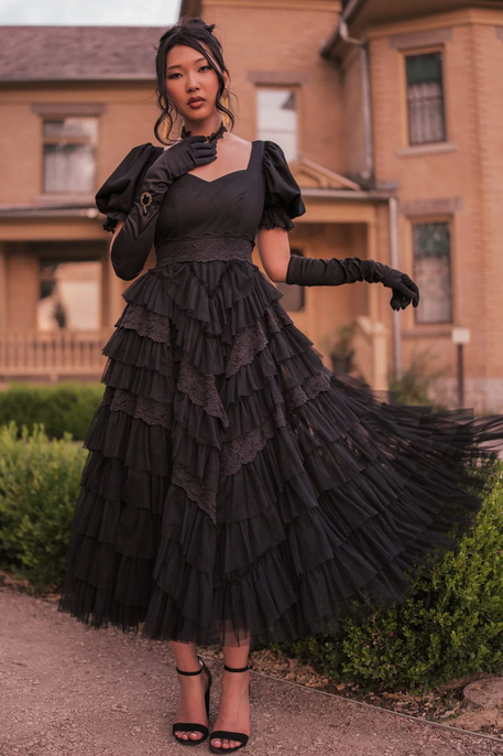 JessaKae Thumbelina Dress - Black Lace