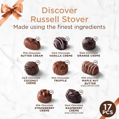 Russell Stover Chocolates Assorted Cremes, 9.4 oz. Box