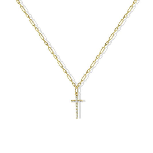 ARGENTO VIVO THE ESSENTIAL CZ CROSS PENDANT