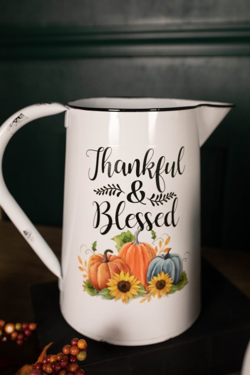 Decorator's Warehouse 15.5” Metal Harvest Pitcher