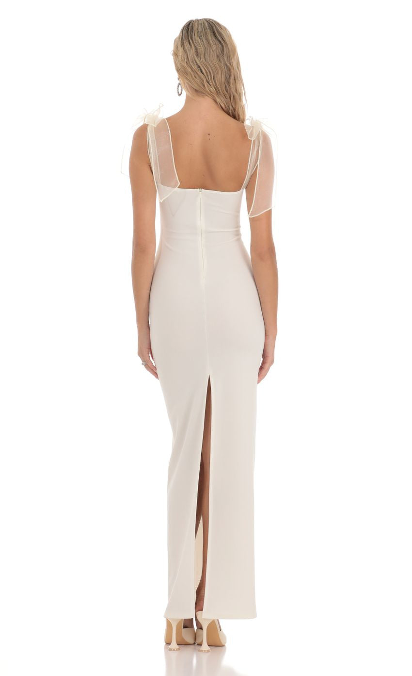 Lucy in the Sky Shoulder Ties Maxi Dress