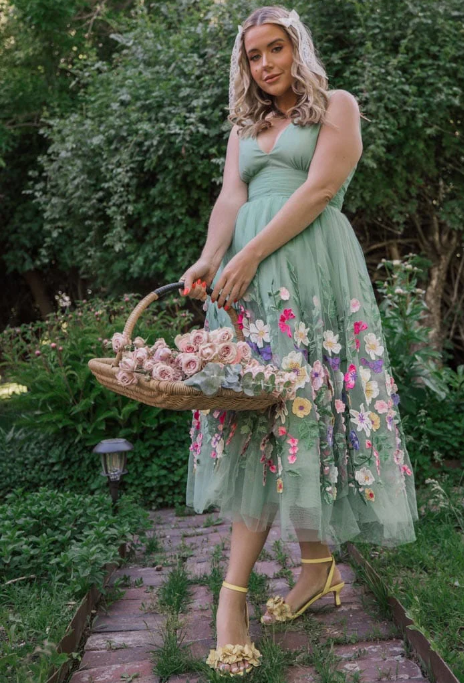 JessaKae Bouquet Dress - Green