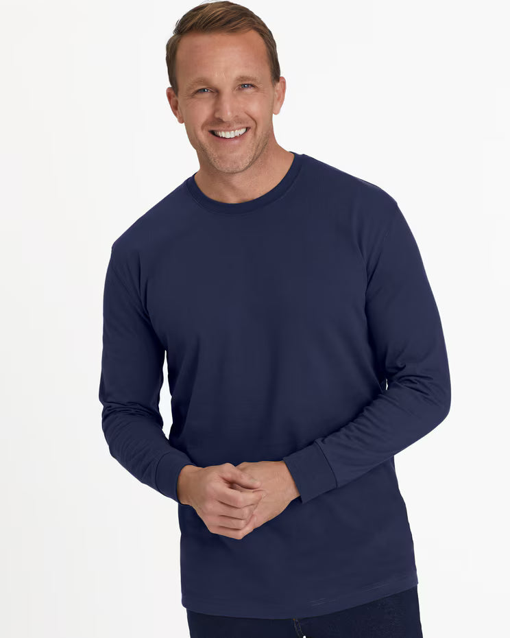 BLAIR John Blair Everyday Jersey Knit Long-Sleeve No-Pocket Crew Neck Tee Top 3