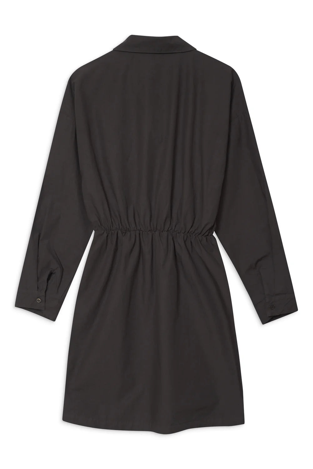 BAILEY/44 Women's Stateside Structured Poplin Front Twist Shirt Dress in Ash