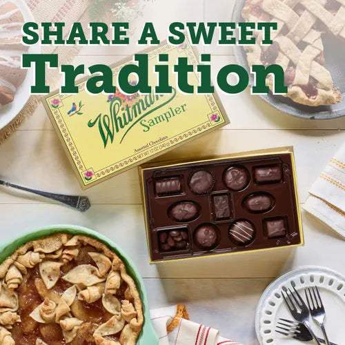 Russell Stover Chocolates Whitman's Sampler Assorted Dark Chocolates, 10 oz.