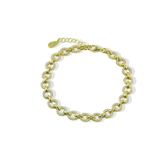 ARGENTO VIVO THE FULL CZ CIRCLE BRACELET