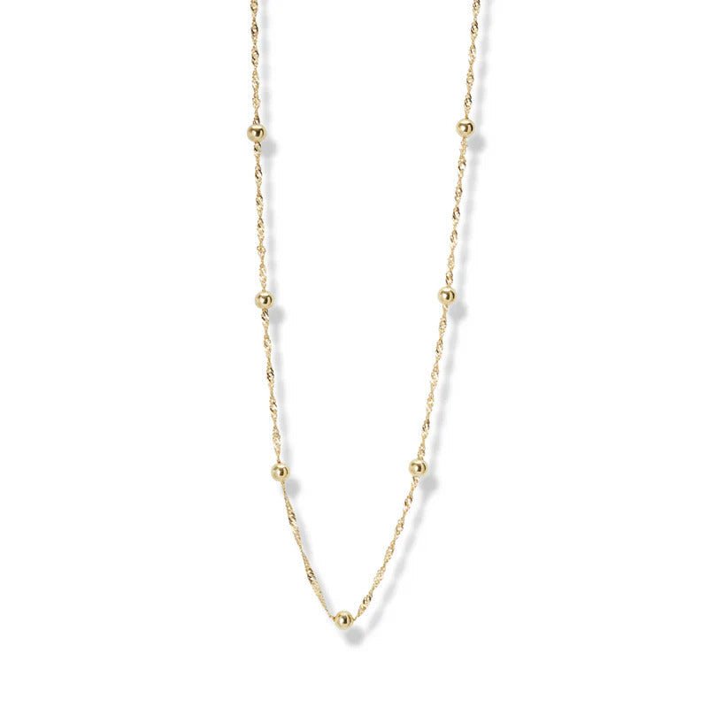 ARGENTO VIVO THE ROPE BALL CHAIN NECKLACE