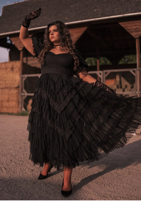 JessaKae Thumbelina Dress - Black Lace