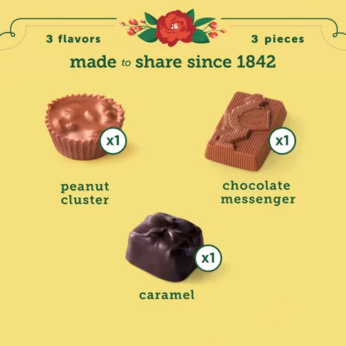 Russell Stover Chocolates Whitman's Sampler Assorted Chocolates, 1.6 oz.