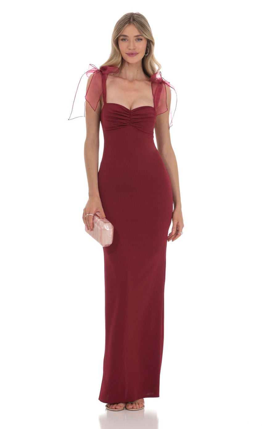 Lucy in the Sky Shoulder Ties Maxi Dress