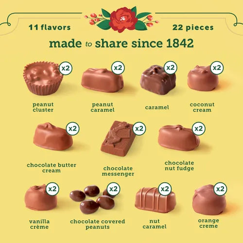 Russell Stover Chocolates Whitman's Sampler Assorted Milk Chocolates, 10 oz.
