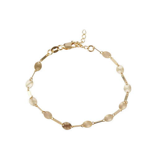 ARGENTO VIVO THE OVAL DISC BRACELET
