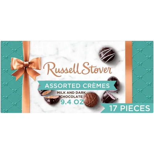 Russell Stover Chocolates Assorted Cremes, 9.4 oz. Box