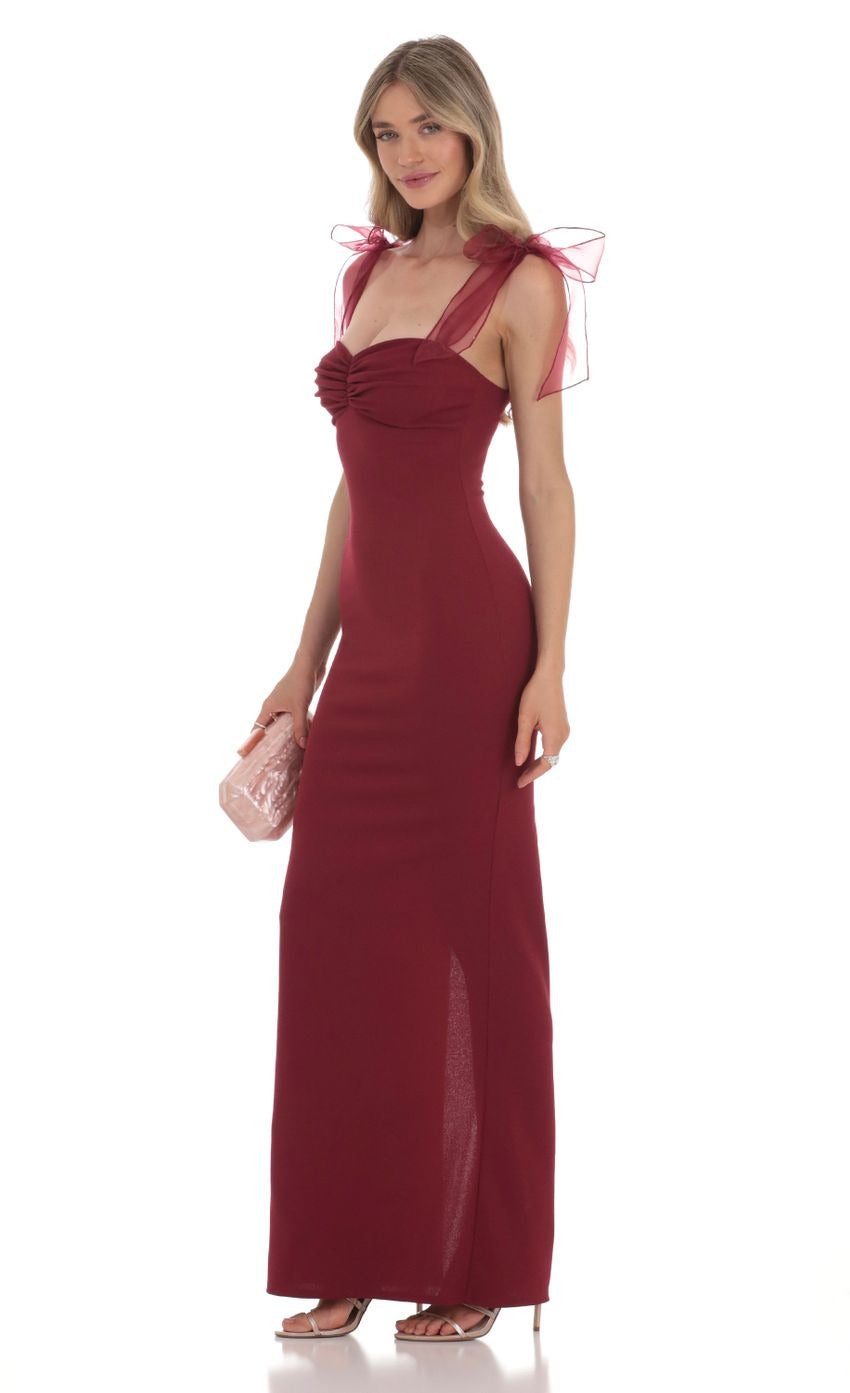 Lucy in the Sky Shoulder Ties Maxi Dress