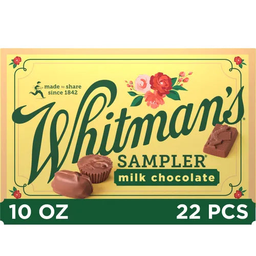 Russell Stover Chocolates Whitman's Sampler Assorted Milk Chocolates, 10 oz.