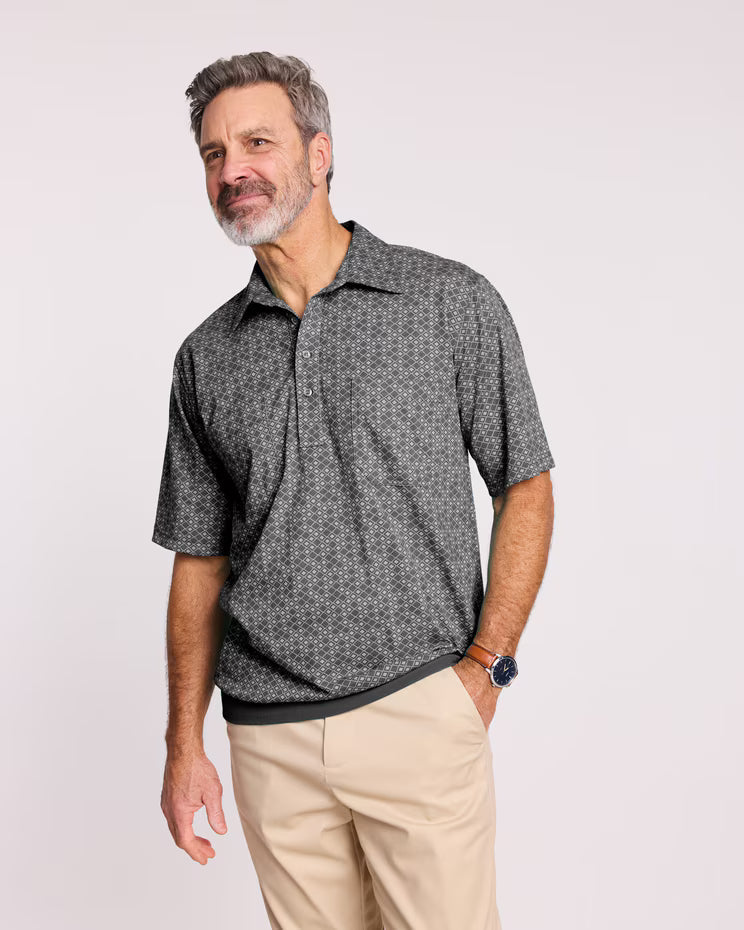 BLAIR John Blair Short-Sleeve Banded-Bottom Polo Top 2