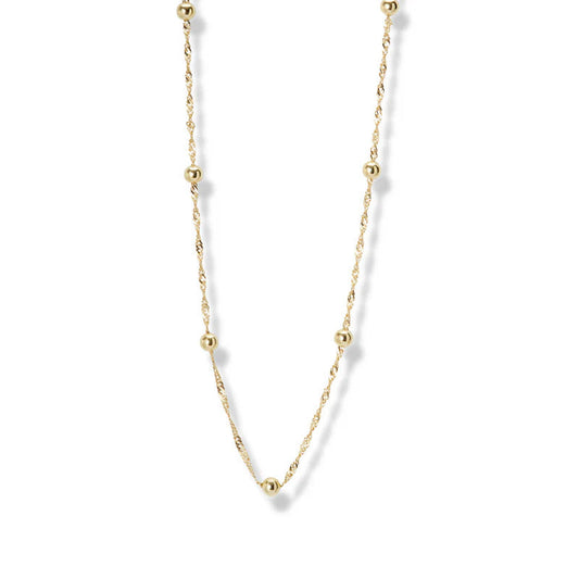 ARGENTO VIVO THE ROPE BALL CHAIN NECKLACE