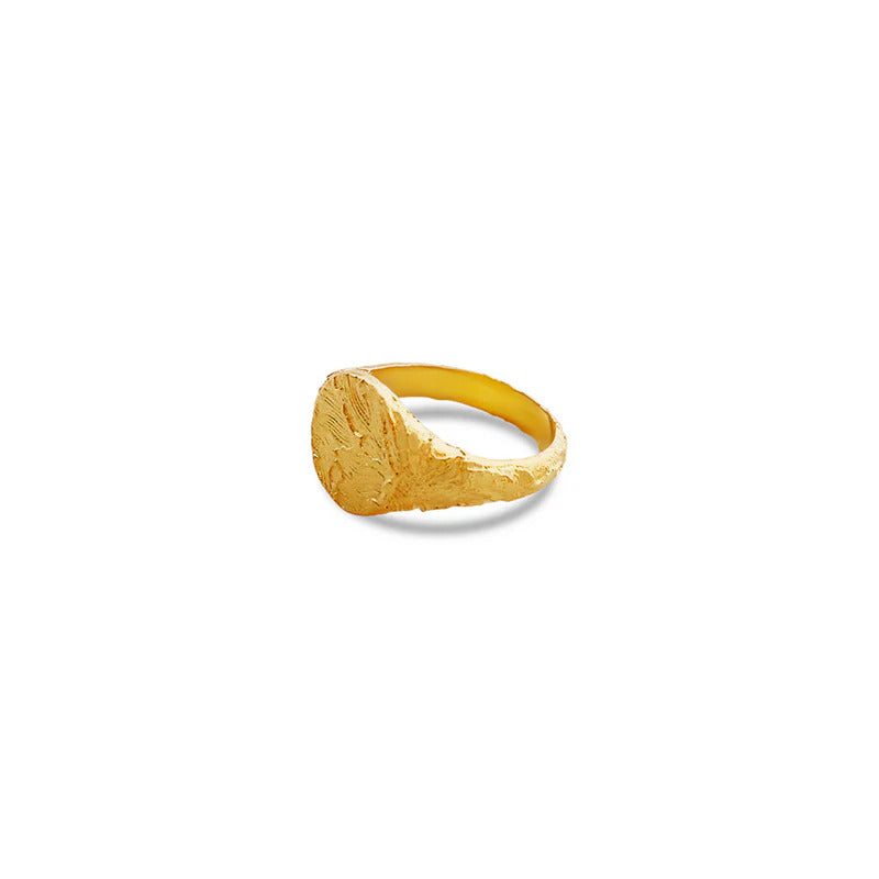 ARGENTO VIVO SANDBLASTED ROUND RING