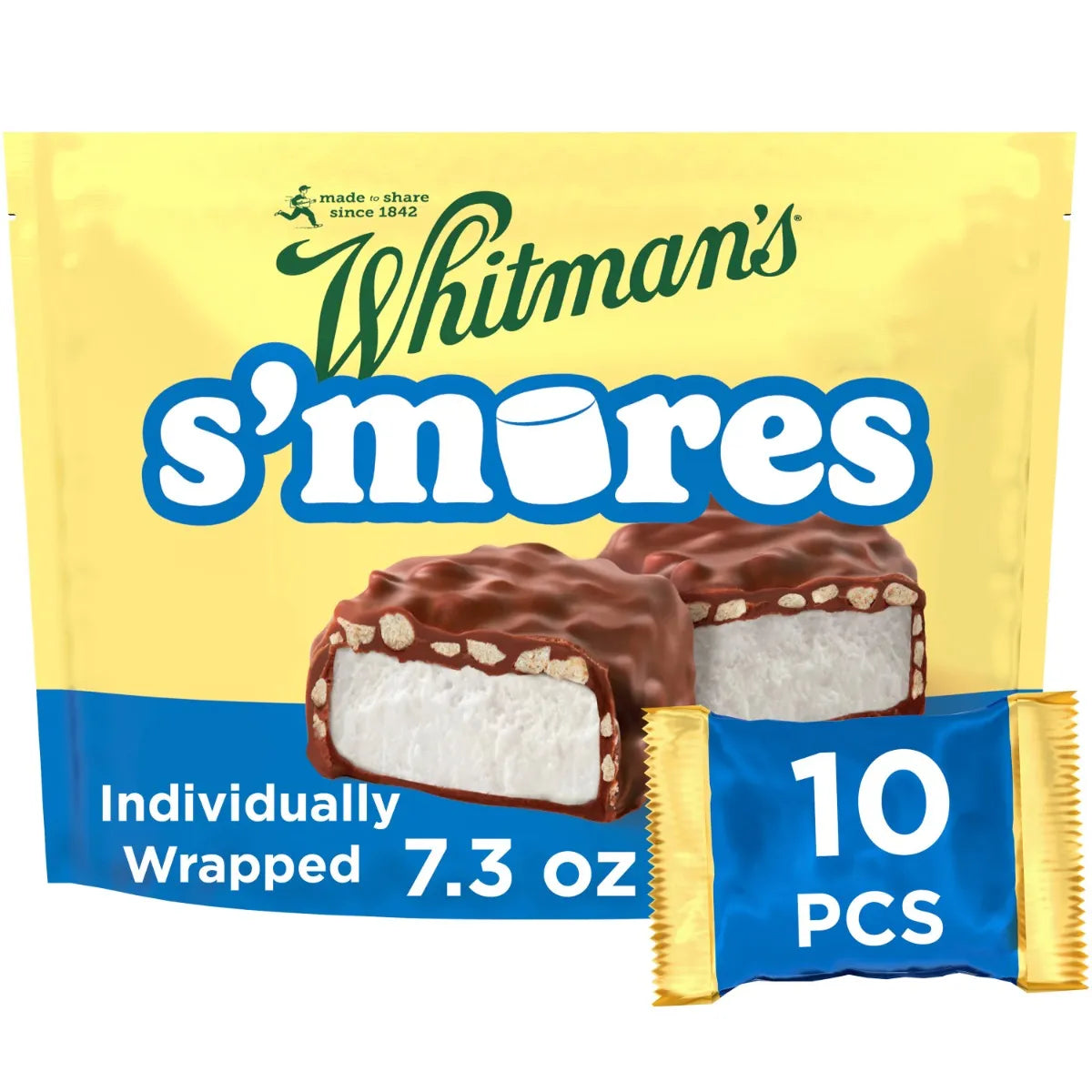Russell Stover Chocolates Whitman's Milk Chocolate Classic Smores Bag, 7.3 oz bag