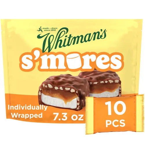 Russell Stover Chocolates Whitman's Milk Chocolate Caramel Smores Bag, 7.3 oz bag