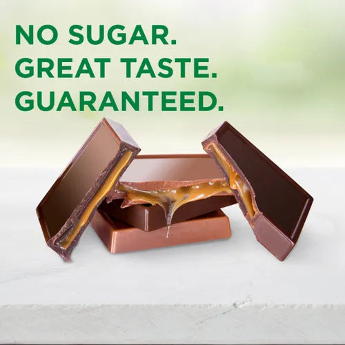 Russell Stover Chocolates Sugar Free Caramel Tiles Candy, 2.25 oz bag