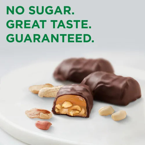 Russell Stover Chocolates Sugar Free Peanut Caramel and Nougat Mini Chocolate Candies, 4.7 oz bag