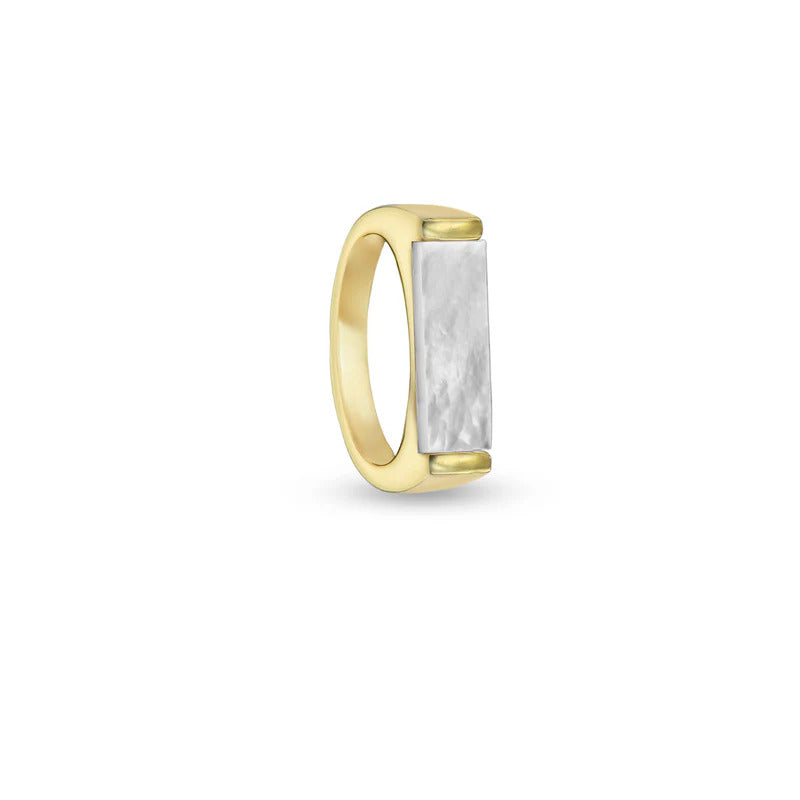 ARGENTO VIVO THE ELLE MOTHER OF PEARL RING