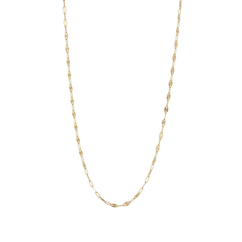 ARGENTO VIVO THE OVAL CLIP CHAIN NECKLACE