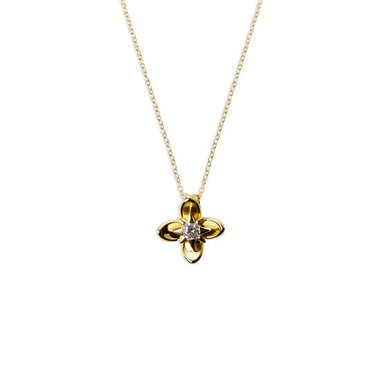 ARGENTO VIVO THE CZ PETAL PENDANT NECKLACE