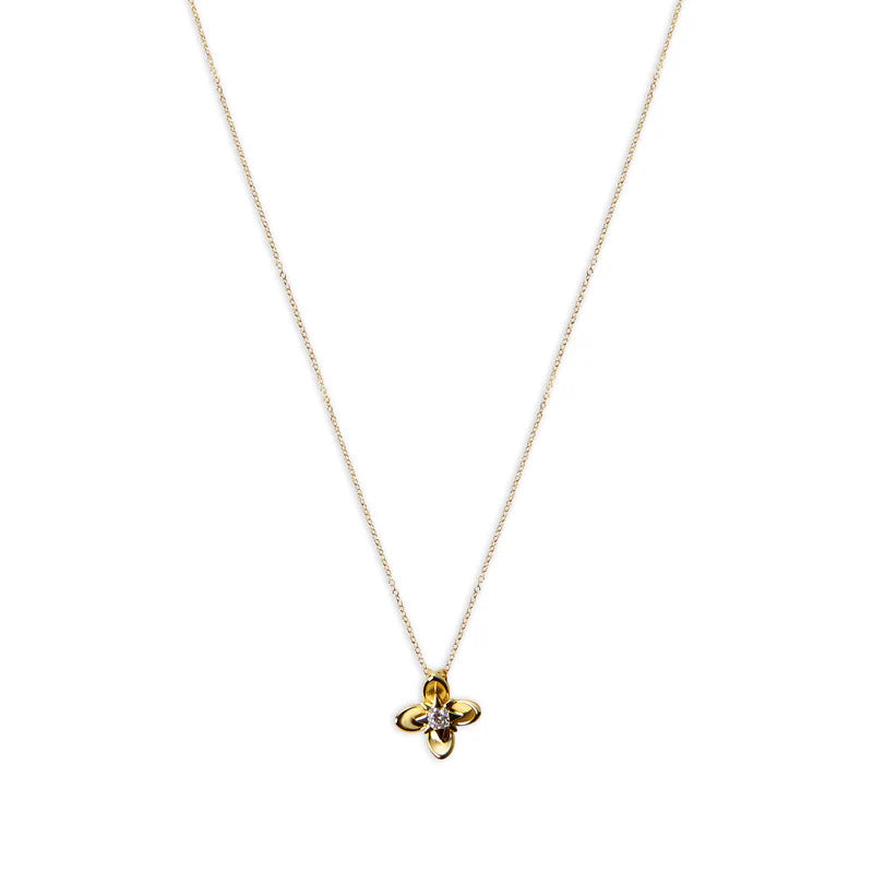 ARGENTO VIVO THE CZ PETAL PENDANT NECKLACE