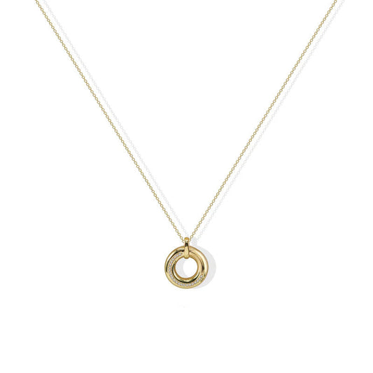 ARGENTO VIVO THE SMALL CIRCLE PENDANT NECKLACE