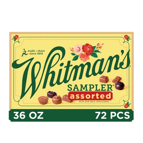 Russell Stover Chocolates Whitman's Giant Sampler Assorted Chocolates, 36 oz. box
