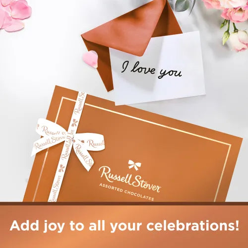 Russell Stover Chocolates Assorted Chocolates, 2 lb. Copper Box